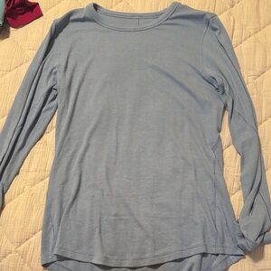 Lululemon hold tight long sleeve in blue willow